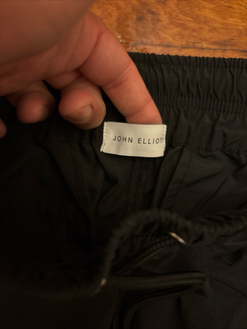 Men's John Elliot Black Drawstring Windbreaker Jogger Pants size Medium - Picture 5 of 9